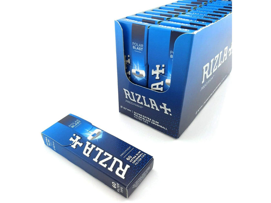 RIZLA Plus Polar Blast Extra Slim Filter Tips - 24 Pack £14.25 Plus Polar Blast Extra Slim Filter Tips - 24 Pack - VIR Wholesale