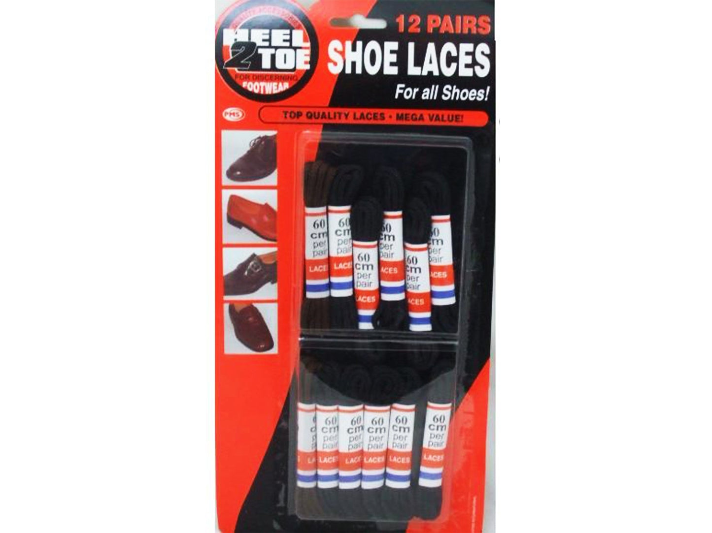 Shoe Laces 12 Pairs - VIR Wholesale