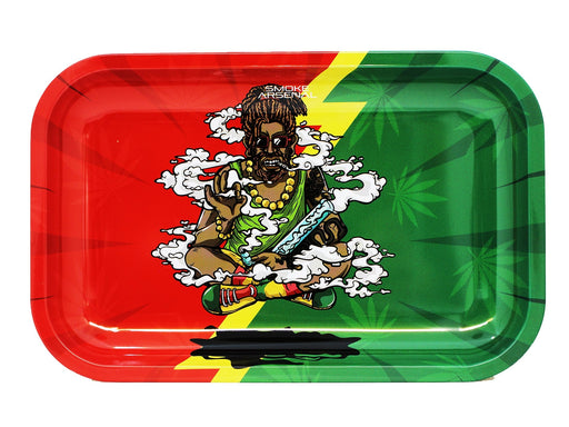 SMOKE ARSENAL Trays Medium Mixed Designs - Rasta Nation - VIR Wholesale