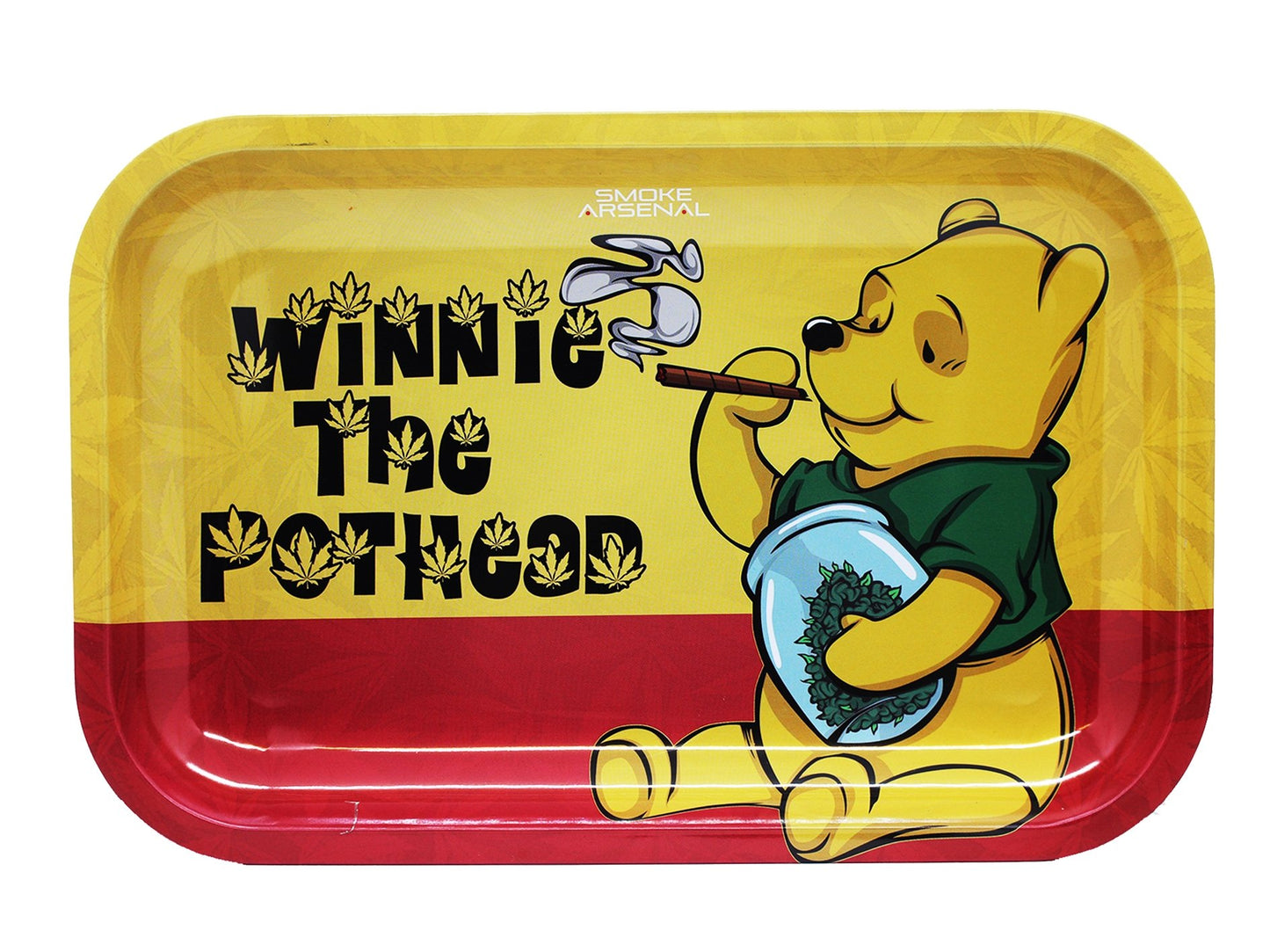 SMOKE ARSENAL Trays Medium Mixed Designs - Winnie The Pot Head - VIR Wholesale