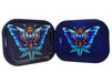SMOKE ARSENAL Trays Small Mixed Designs - Butterfly With Cover - VIR Wholesale