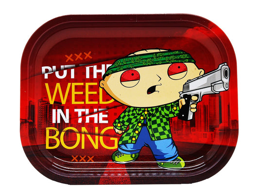 SMOKE ARSENAL Trays Small Mixed Designs - Weed In The Bong - VIR Wholesale