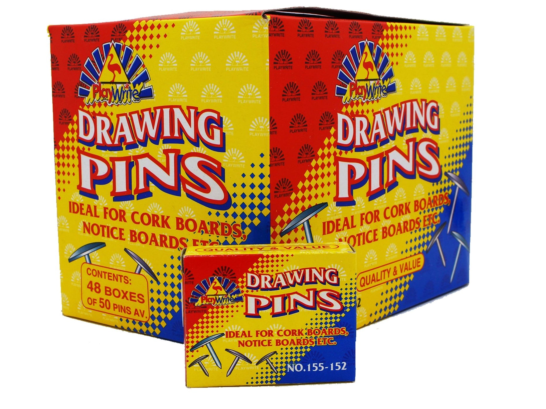 SOLID HEAD DRAWING PINS PLAYWRITE. — VIR Wholesale