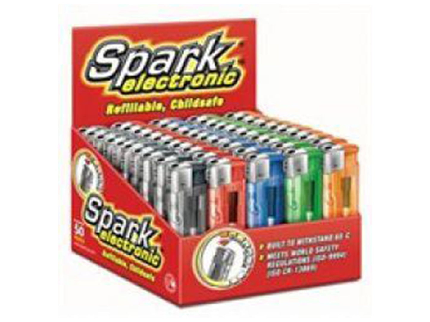 SPARK Electronic Refillable Lighter Clear / Transparent - VIR Wholesale