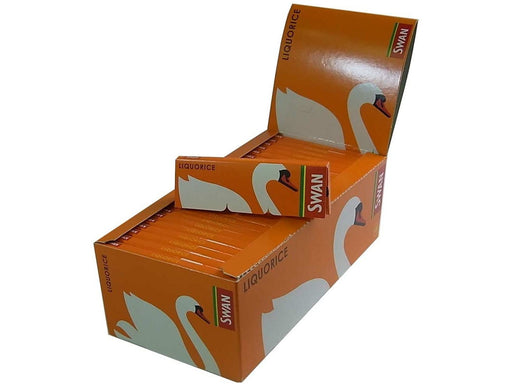 SWAN Liquorice Rolling Paper Standard Box 50 Booklets Per Box - VIR Wholesale