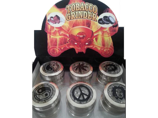 Tobacco Grinder Metal Mixed Design 3 Part(Gri024) - VIR Wholesale