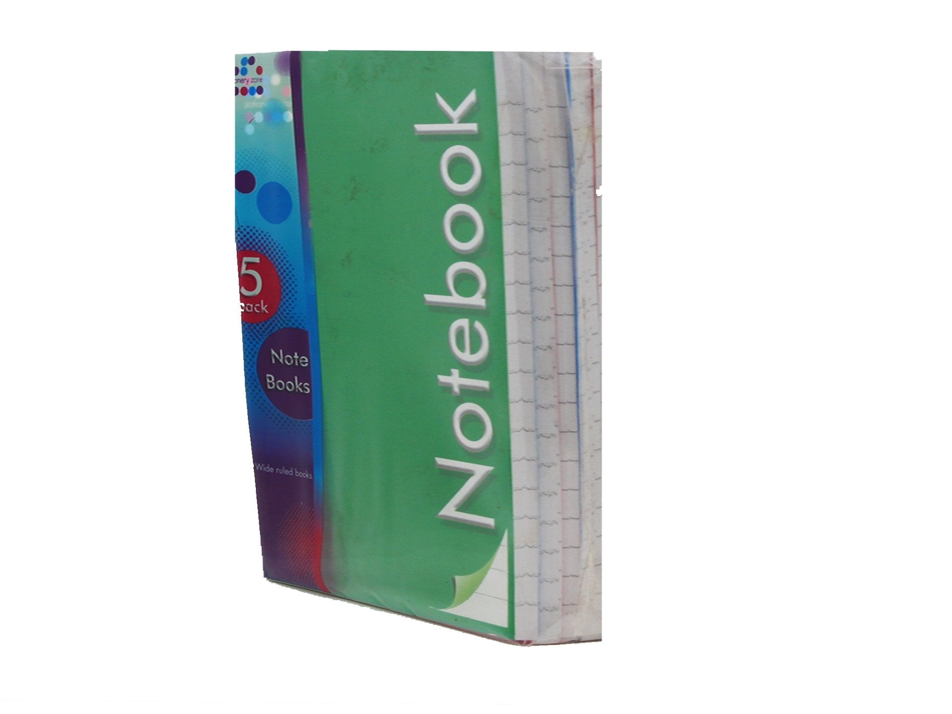 UGN 5 Pack Wide Ruled Notebooks - VIR Wholesale