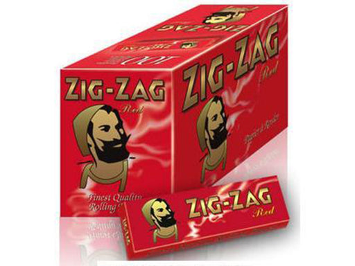 ZIG-ZAG Red Standard 100 Booklets Cigarette Rolling Papers - VIR Wholesale